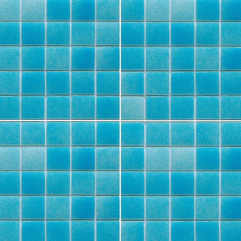 Gresite cho hồ bơi Hisbalit HT-K màu xanh trời mờ CARIBE Gresite cho hồ bơi Hisbalit HT-K màu xanh trời mờ CARIBE