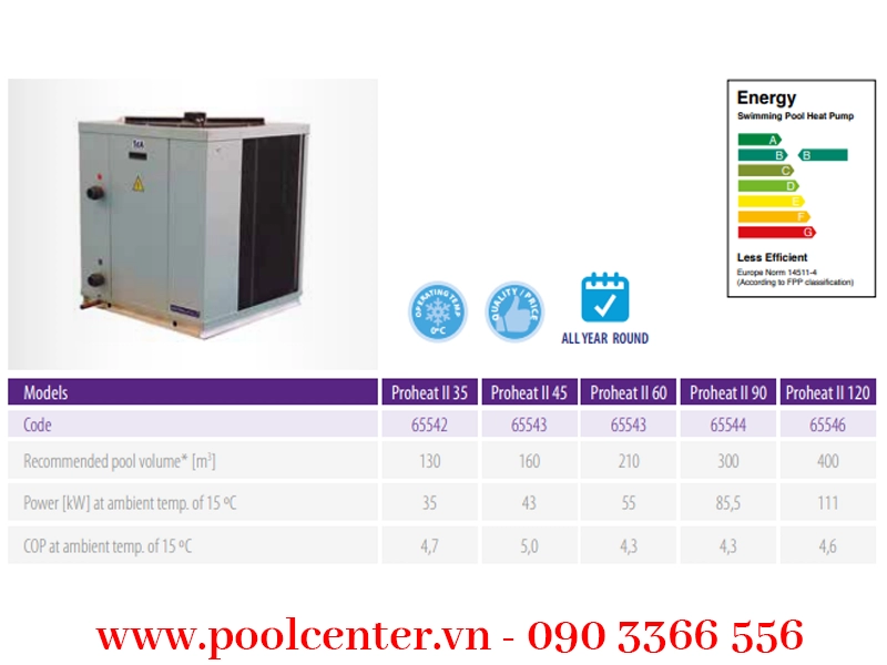 MÁY CẤP NHIỆT NƯỚC HỒ BƠI CAO CẤP PROHEAT II NHẬP KHẨU MÁY CẤP NHIỆT NƯỚC HỒ BƠI CAO CẤP PROHEAT II NHẬP KHẨU - Ảnh 3