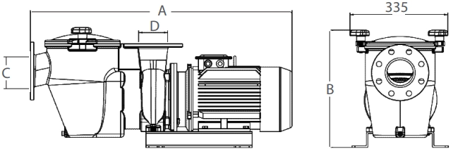 Máy bơm hồ bơi Emaux SE 7.5 HP Máy bơm hồ bơi Emaux SE 7.5 HP - Ảnh 3