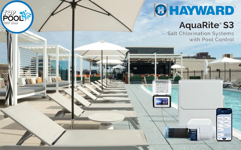 Máy điện phân muối Hayward AquaRite S3 Omni AQRS340OMNI Máy điện phân muối Hayward AquaRite S3 Omni AQRS340OMNI - Ảnh 2
