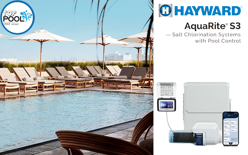 Máy điện phân muối Hayward AquaRite S3 Omni AQRS340OMNI Máy điện phân muối Hayward AquaRite S3 Omni AQRS340OMNI - Ảnh 3