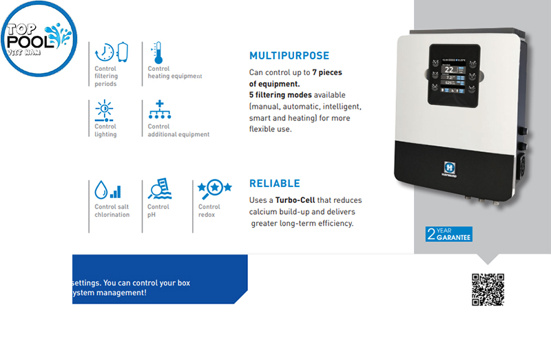 Máy điện phân muối Hayward AquaRite AQR-PLUS-T15E Máy điện phân muối Hayward AquaRite AQR-PLUS-T15E - Ảnh 3