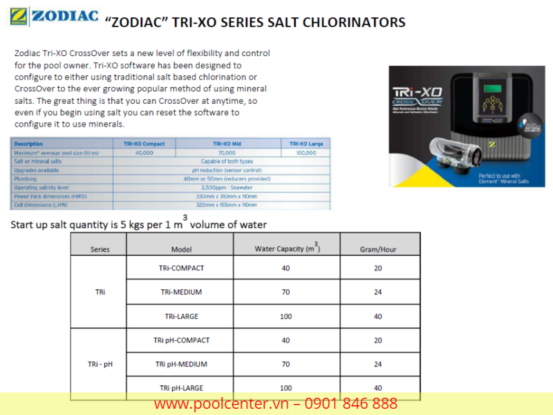 MÁY ĐIỆN PHÂN MUỐI ZODIAC TRI-XO HÀNG NHẬP KHẨU Chỗ bán máy điện phân muối tại tp.hcm, Máy điện phân muối giá rẻ, Giá máy điện phân muối, Lắp đặt máy điện phân muối hồ bơi, Máy điện phân muối hồ bơi cao cấp nhập khẩu chính hãng, Chuyên cung cấp máy điện phân hồ bơi ở Q.2, Nhận đặt hàng máy điện phân nước hồ bơi nhập khẩu trực tiếp, Mua ngay máy điện phân muối hồ bơi ngoại nhập giá sỉ