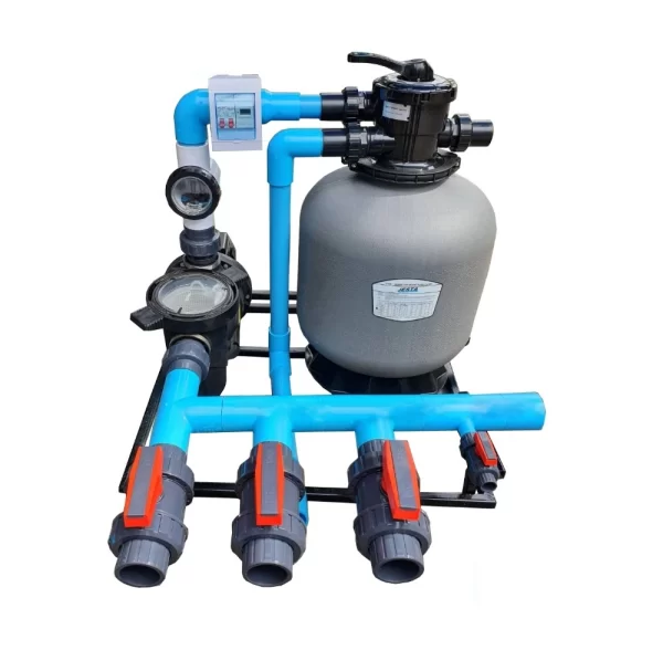 Máy lọc mini ráp sẵn lọc cát và bỏ clo thủ công công suất 8 m3/h