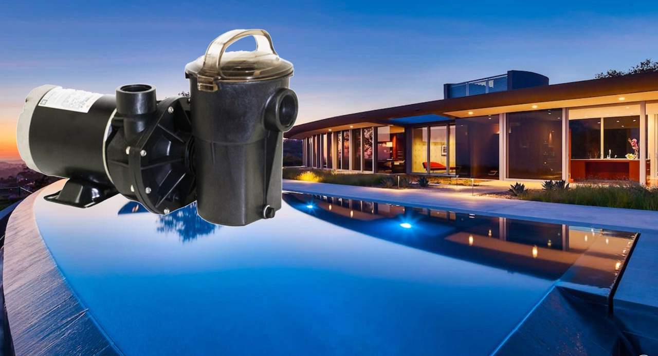 MÁY BƠM HỒ BƠI CAO CẤP ĐƠN TỐC ĐỘ POWERFLO II 3/4 HP NHẬP KHẨU MÁY BƠM HỒ BƠI CAO CẤP ĐƠN TỐC ĐỘ POWERFLO II 3/4 HP NHẬP KHẨU - Ảnh 2