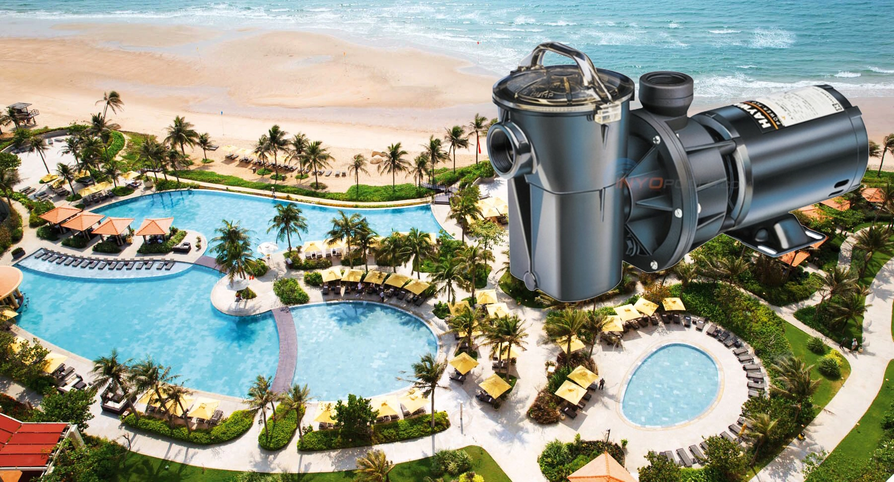 MÁY BƠM NƯỚC BỂ BƠI CAO CẤP ĐƠN TỐC POWERFLO II 1/2 HP MÁY BƠM NƯỚC BỂ BƠI CAO CẤP ĐƠN TỐC POWERFLO II 1/2 HP - Ảnh 2