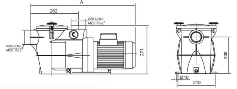 MÁY BƠM NƯỚC HỒ BƠI HIỆN ĐẠI HAYWARD KRIPSOL KORAL KSE 1 HP 3 PHA MÁY BƠM NƯỚC HỒ BƠI HIỆN ĐẠI HAYWARD KRIPSOL KORAL KSE 1 HP 3 PHA - Ảnh 3