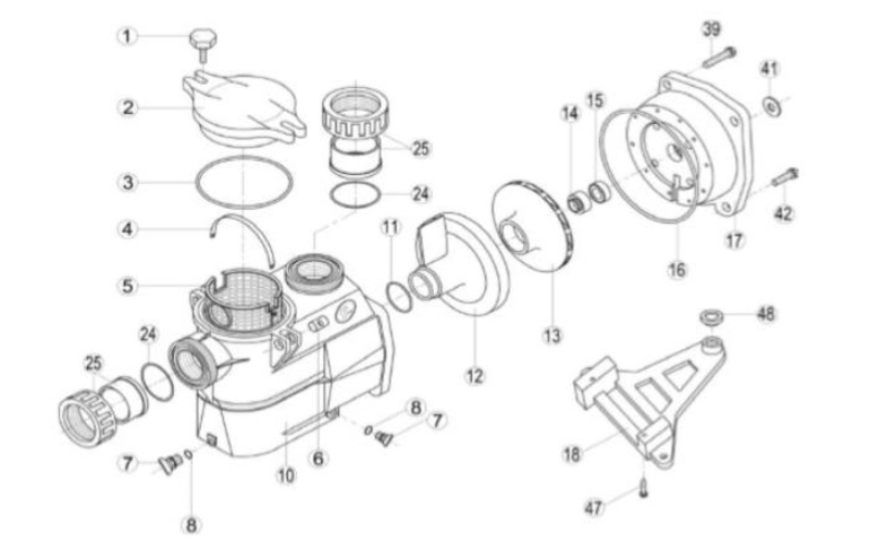 MÁY BƠM NƯỚC HỒ BƠI HIỆN ĐẠI HAYWARD KRIPSOL KORAL KSE 1 HP 3 PHA MÁY BƠM NƯỚC HỒ BƠI HIỆN ĐẠI HAYWARD KRIPSOL KORAL KSE 1 HP 3 PHA - Ảnh 4