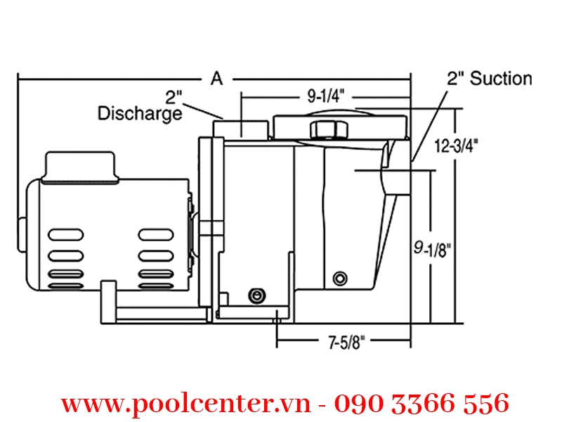 MÁY BƠM PENTAIR WHISPERFLO TIÊU CHUẨN 3/4 HP MÁY BƠM PENTAIR WHISPERFLO TIÊU CHUẨN 3/4 HP - Ảnh 2