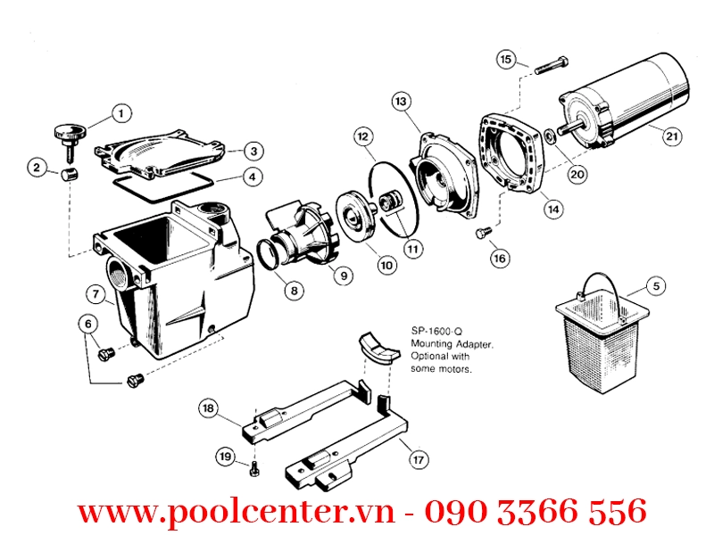 MÁY BƠM NƯỚC BỂ BƠI HAYWARD SUPER 1 HP MÁY BƠM NƯỚC BỂ BƠI HAYWARD SUPER 1 HP - Ảnh 4