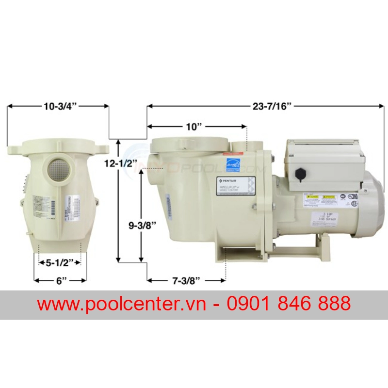 MÁY BƠM NƯỚC HỒ BƠI NHẬP KHẨU CHÍNH HÃNG WHISPERFLO 3HP 3PHA MÁY BƠM NƯỚC HỒ BƠI NHẬP KHẨU CHÍNH HÃNG WHISPERFLO 3HP 3PHA - Ảnh 2