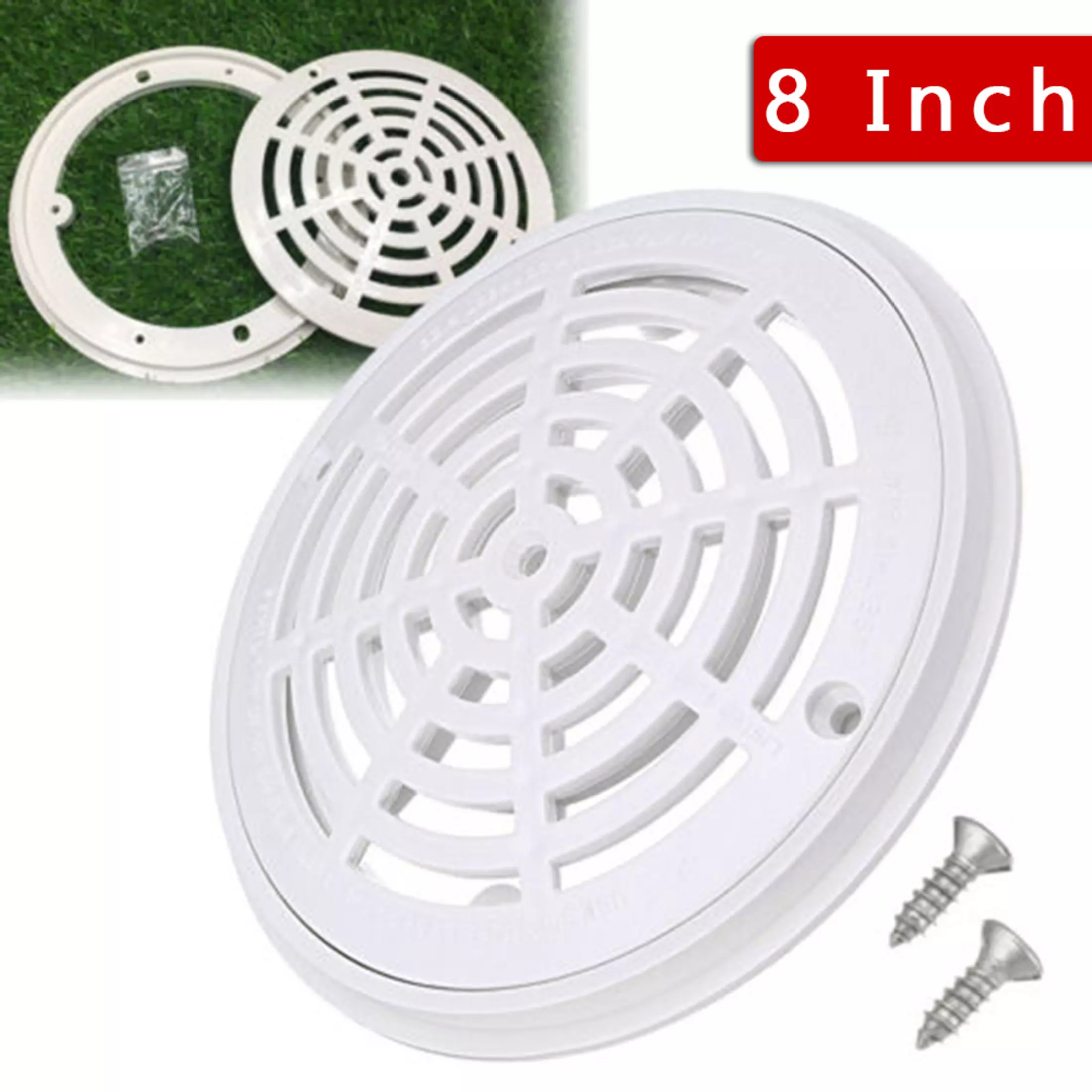 Nắp thu đáy hồ bơi đường kính 20.3 cm hộp thu đáy hồ bơi, phụ kiện thu đáy hồ bơi, phụ kiện nắp thu đáy hồ bơi, thu đáy hồ bơi, phụ kiện hồ bơi, phụ kiện bể bơi, phụ kiện cho hồ bơi, phụ kiện cho bể bơi, phụ kiện hồ bơi giá tốt, phụ kiện hồ bơi giá rẻ, hộp thu nước đáy bể bơi, hộp thu nước đáy hồ bơi giá rẻ