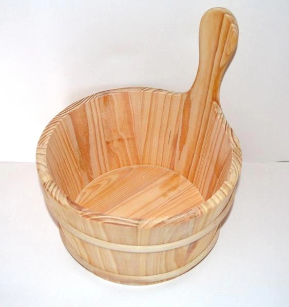 Xô gáo gỗ phòng xông hơi khô Xô gáo gỗ phòng xông hơi khô - Ảnh 2
