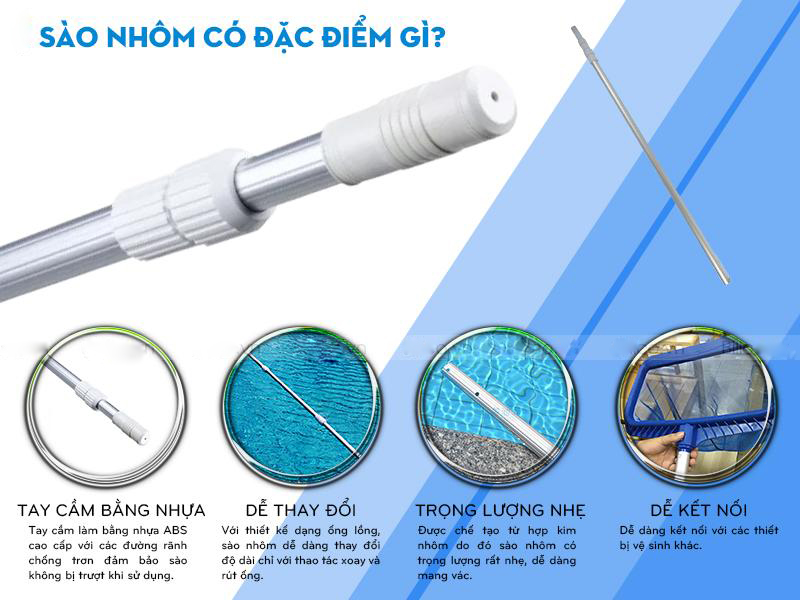 Sào nhôm vệ sinh hồ bơi dài 6 mét sào nhôm vệ sinh hồ bơi, sào nhôm vệ sinh bể bơi, sào nhôm hồ bơi, sào nhôm bể bơi, dụng cụ vệ sinh hồ bơi, dụng cụ vệ sinh bể bơi, phụ kiện hồ bơi, phụ kiện bể bơi, phụ kiện hồ bơi giá rẻ, phụ kiện hồ bơi giá tốt, phân phối dụng cụ vệ sinh hồ bơi