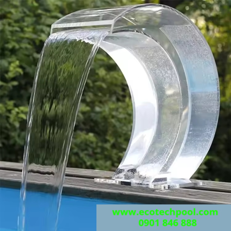 Thác nước trong suốt acrylic cho hồ bơi bể bơi Thác nước trong suốt acrylic cho hồ bơi bể bơi - Ảnh 2