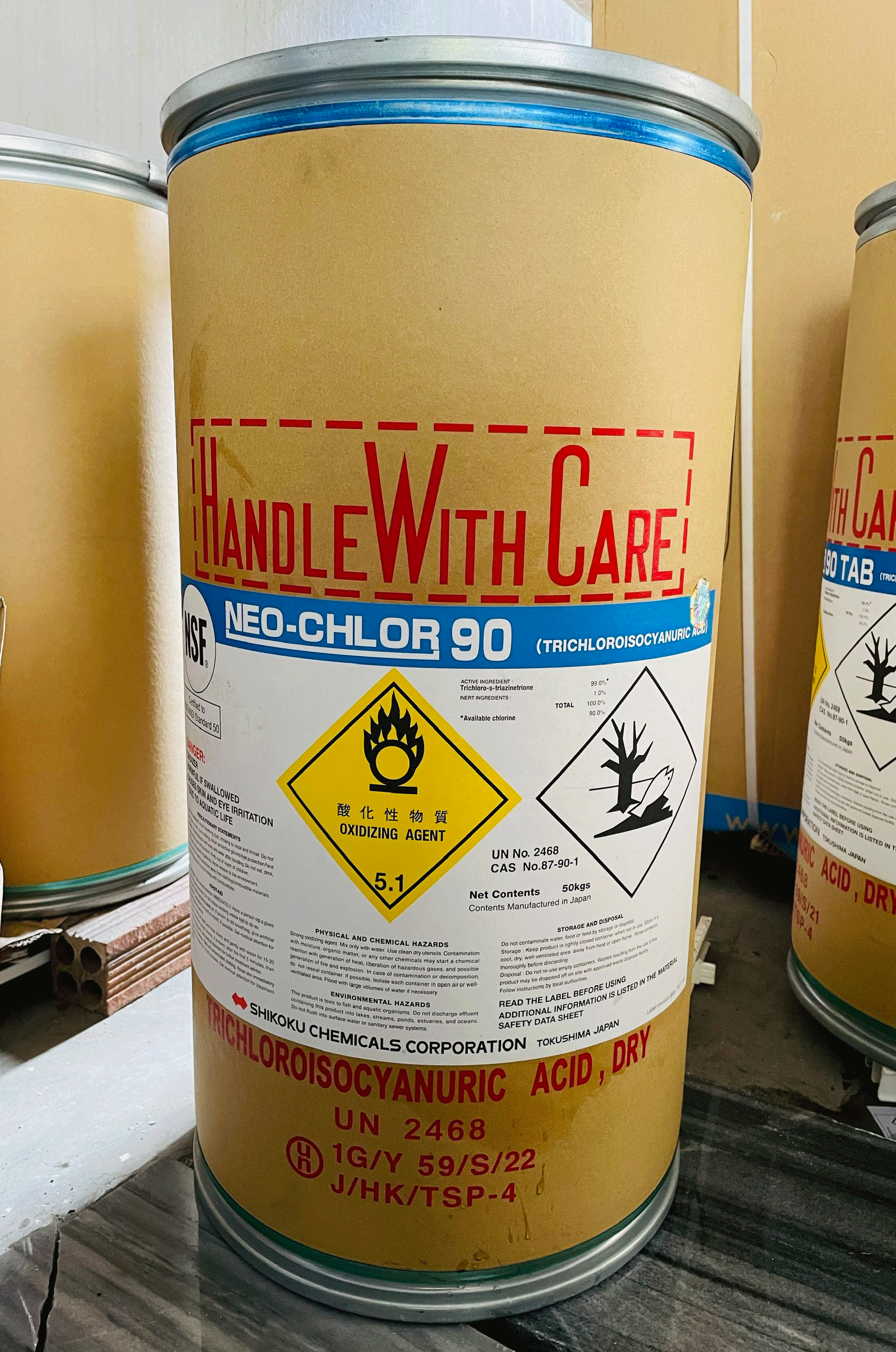 Chlorine Nhật TTCA 90% Bột - Biotech Pool