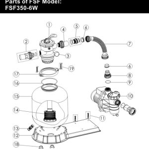Bộ lọc hồ bơi Emaux fsf350
