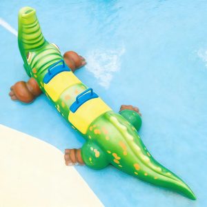 Đồ chơi bập bênh cá sấu bể bơi Sợi thủy tinh (FRP)