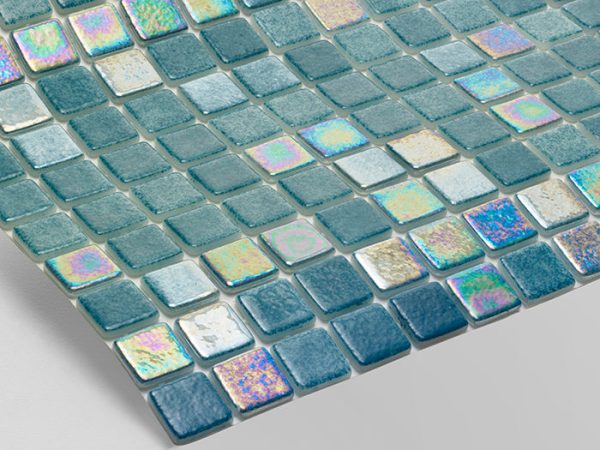 Gạch Mosaic Thủy Tinh Mix Nilo Hồ Bơi Reviglass Iris