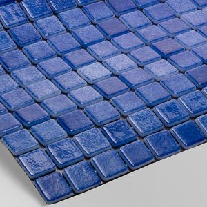 Gạch Mosaic Thủy Tinh Xanh Đậm PS-55 Hồ Bơi Reviglass