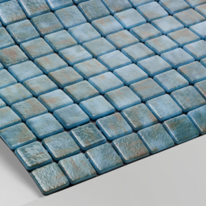 Gạch Mosaic Thủy Tinh Xanh Aquamarine Hồ Bơi Reviglass Paradise Stones