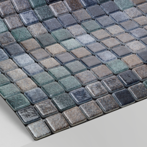 Gạch Mosaic Thủy Tinh Xanh Sông Sâu Hồ Bơi Reviglass Paradise Stones