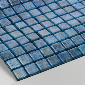 Gạch Mosaic Thủy Tinh Xanh Sapphire Hồ Bơi Reviglass Paradise Stones Zafiro