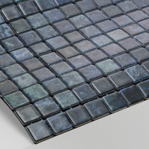 Gạch Mosaic Thủy Tinh Xanh Đêm Hồ Bơi Reviglass Karma Blue Moon