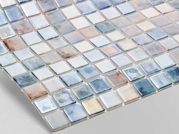 Gạch Mosaic Thủy Tinh Hồng Flamingo Hồ Bơi Reviglass Lumak