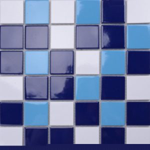 Gạch Waterline hồ bơi chống rêu 10x20cm xanh biển hồ bơi