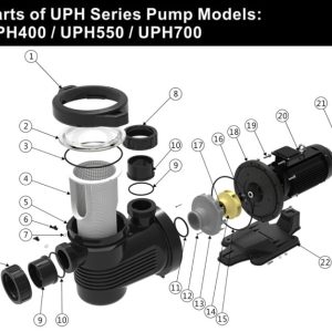 Máy Bơm Hồ Bơi Emaux UPH400 UPH550 UPH700 – Hiệu Suất Cao