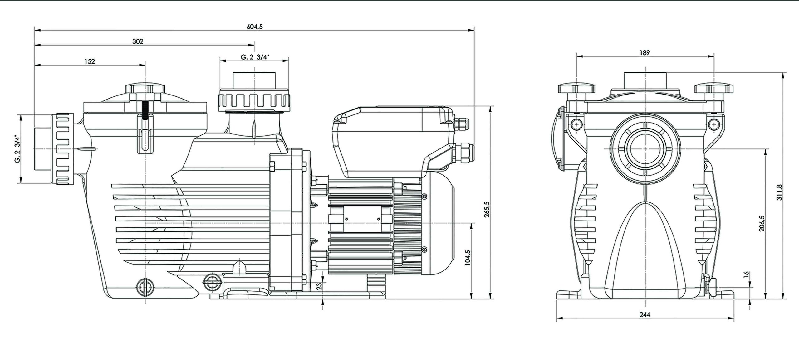 Máy bơm hồ bơi Kripsol nhập khẩu chính hãng từ Tây Ban Nha