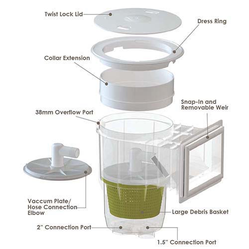 Máy Lọc Bề Mặt Hồ Bơi Emaux - Tiện Ích Vệ Sinh Hiệu Quả