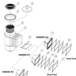 Máy Lọc Bề Mặt Hồ Bơi Emaux EM0020 – Hiệu Suất Cao, Bền Bỉ
