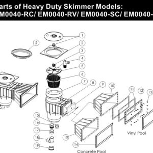 Máy Lọc Bề Mặt Hồ Bơi Emaux EM0040 – Heavy Duty Bền Bỉ