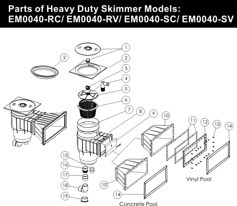 Máy Lọc Bề Mặt Hồ Bơi Emaux EM0040 - Heavy Duty Bền Bỉ - Ảnh 2