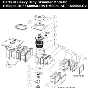 Máy Lọc Bề Mặt Hồ Bơi Emaux em0050 – Hiệu Suất Cao