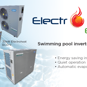 Máy Sưởi Hồ Bơi Waterco Electroheat ECO-V Inverter Tiết Kiệm Điện