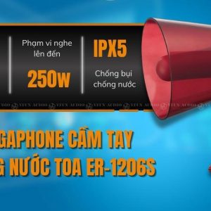Megaphone cầm tay chống nước TOA ER-1206W không dây | Biotechpool