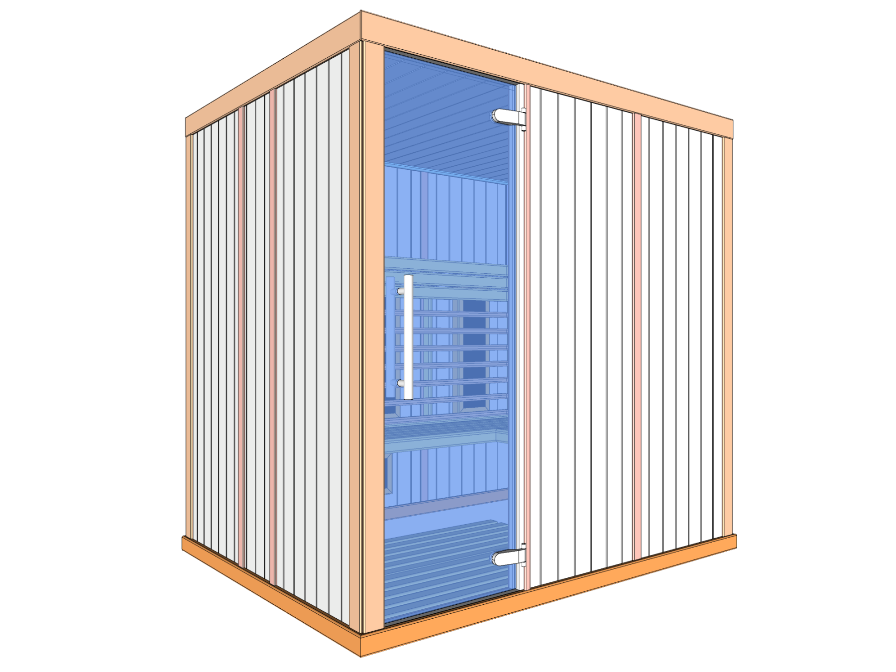 Phòng xông hơi hồng ngoại 4 người Oceanic IR2530L ghế chữ L