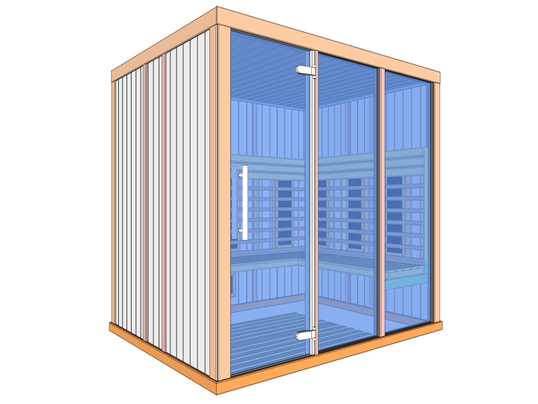 Phòng xông hơi hồng ngoại Oceanic IR2530L bố cục B ghế L