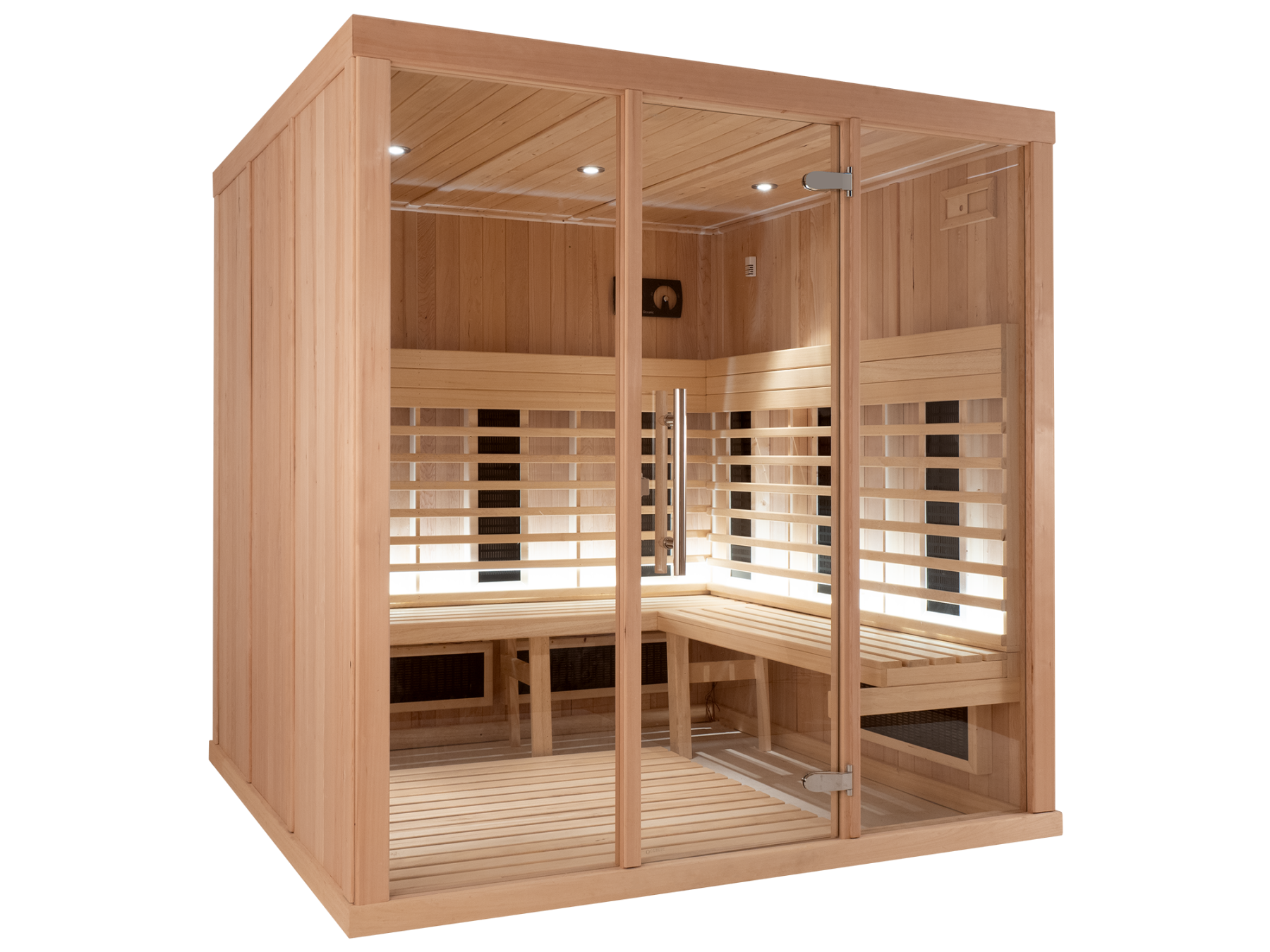 Phòng xông hơi hồng ngoại Oceanic IR3030L gỗ Hemlock bố cục B