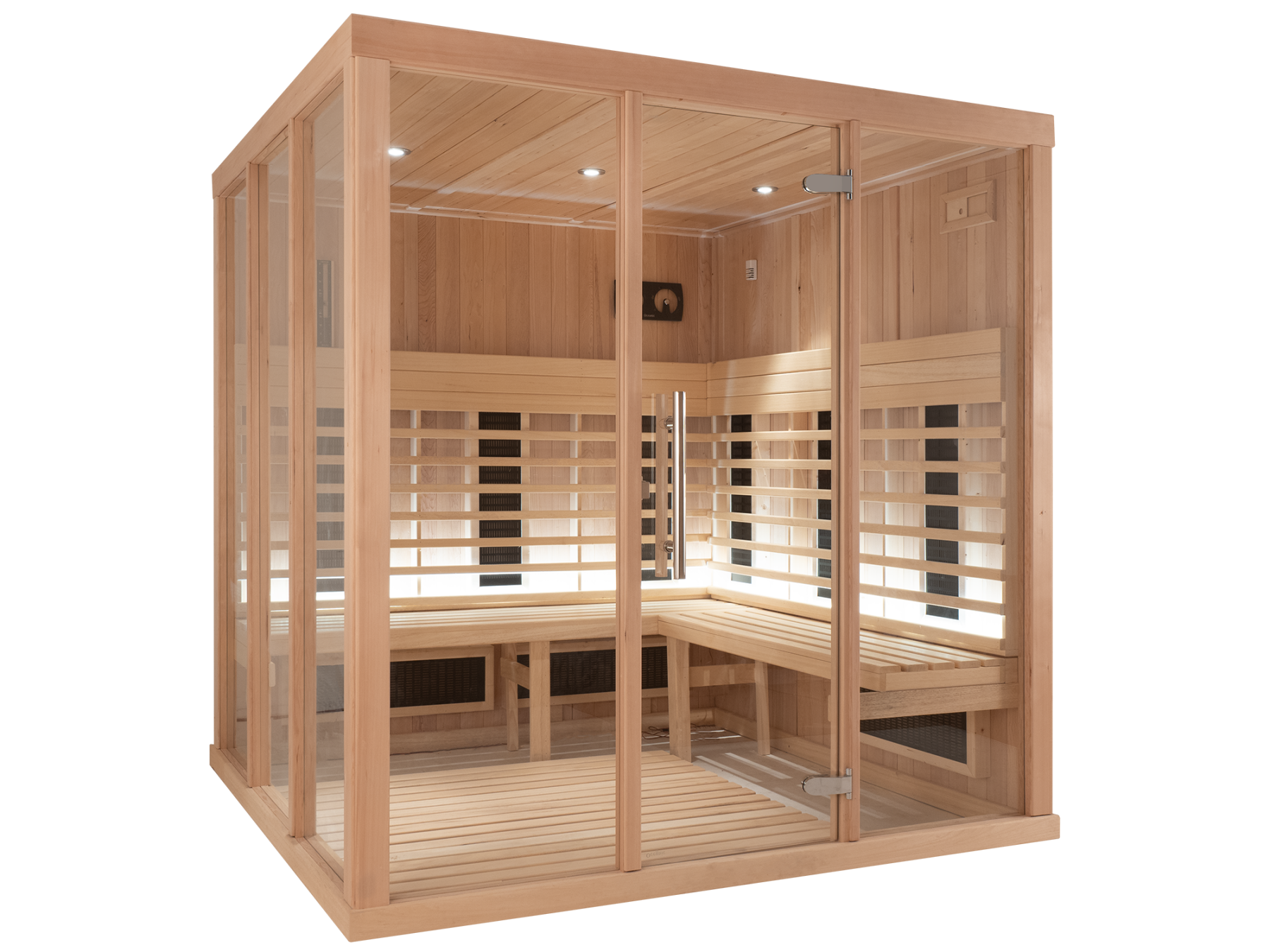 Phòng xông hơi hồng ngoại Oceanic IR3030L gỗ Hemlock bố cục C