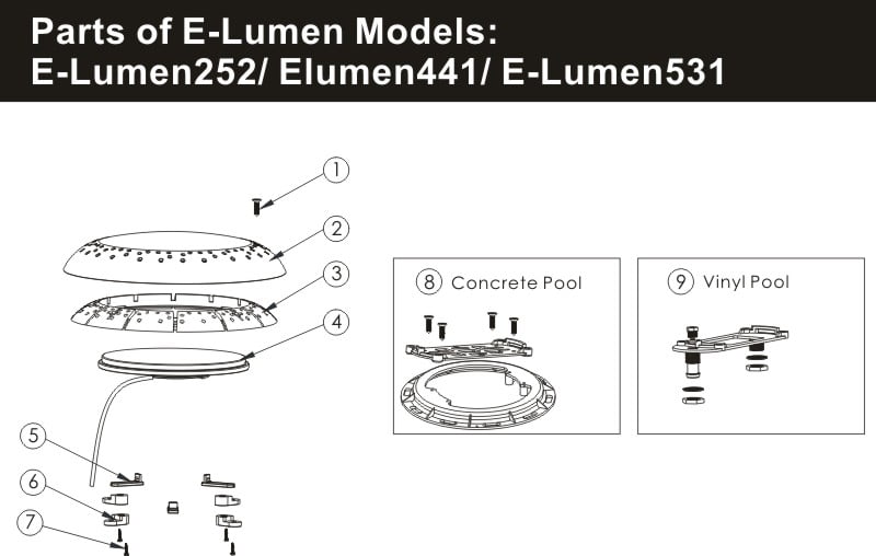 Thiết Bị Đưới Nước Emaux e Lumen - Chính Hãng Emaux Bền Bỉ - Ảnh 2