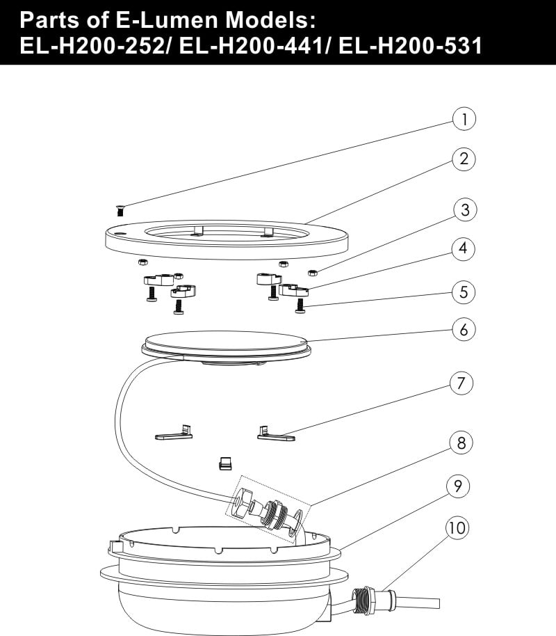 Thiết Bị Đuôi Nước Hồ Bơi Emaux H200 - Model EL-H200 Chính Hãng - Ảnh 2