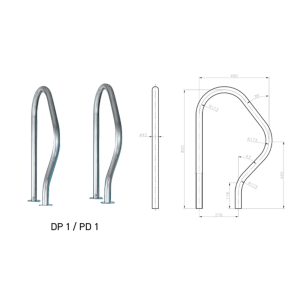 Thang bơi Kripsol DP1/PD1 - Thiết bị hồ bơi cao cấp nhập khẩu Tây Ban Nha