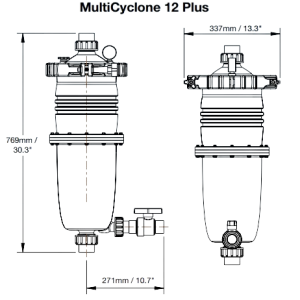 Thiết Bị Hồ Bơi Waterco Multicyclone12plus - Bộ Lọc Đa Chu Kỳ Hiệu Quả