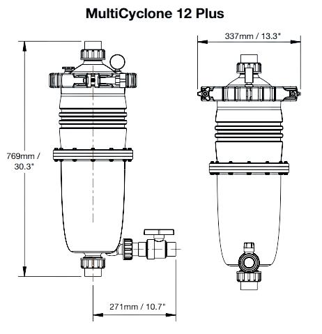 Thiết Bị Hồ Bơi Waterco Multicyclone12plus - Bộ Lọc Đa Chu Kỳ Hiệu Quả