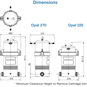 Thiết Bị Hồ Bơi Waterco OpalXL4 - Lọc Cartridge Hiệu Suất Cao