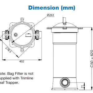 Phụ Kiện Hồ Bơi Waterco Trimline Leaf 4 Lá